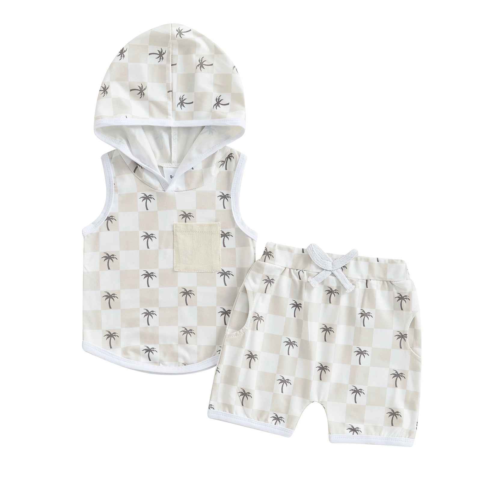 Printed Top And Shorts Set For Boys