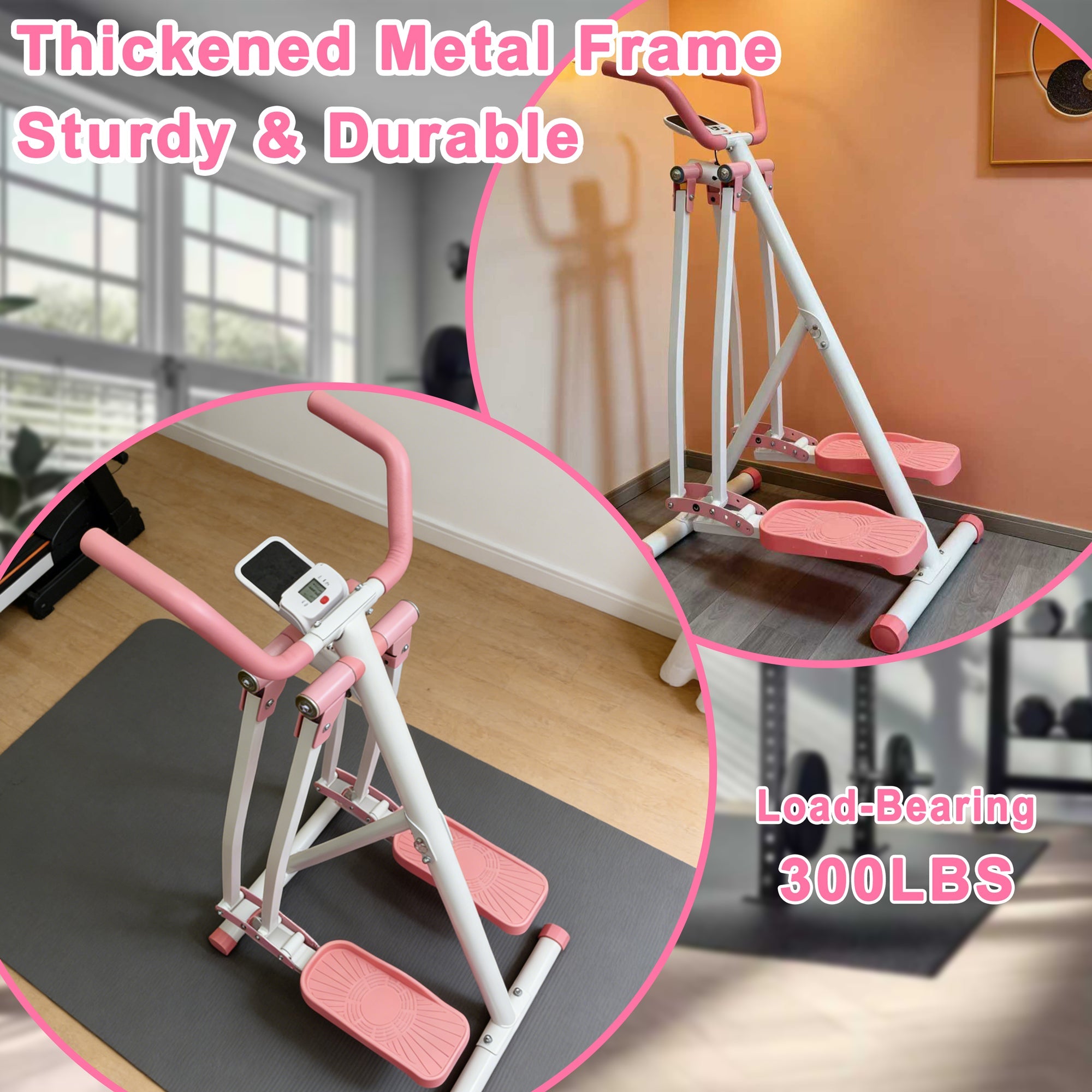 Air Walk Elliptical Machine - Foldable Cardio Cross Trainer