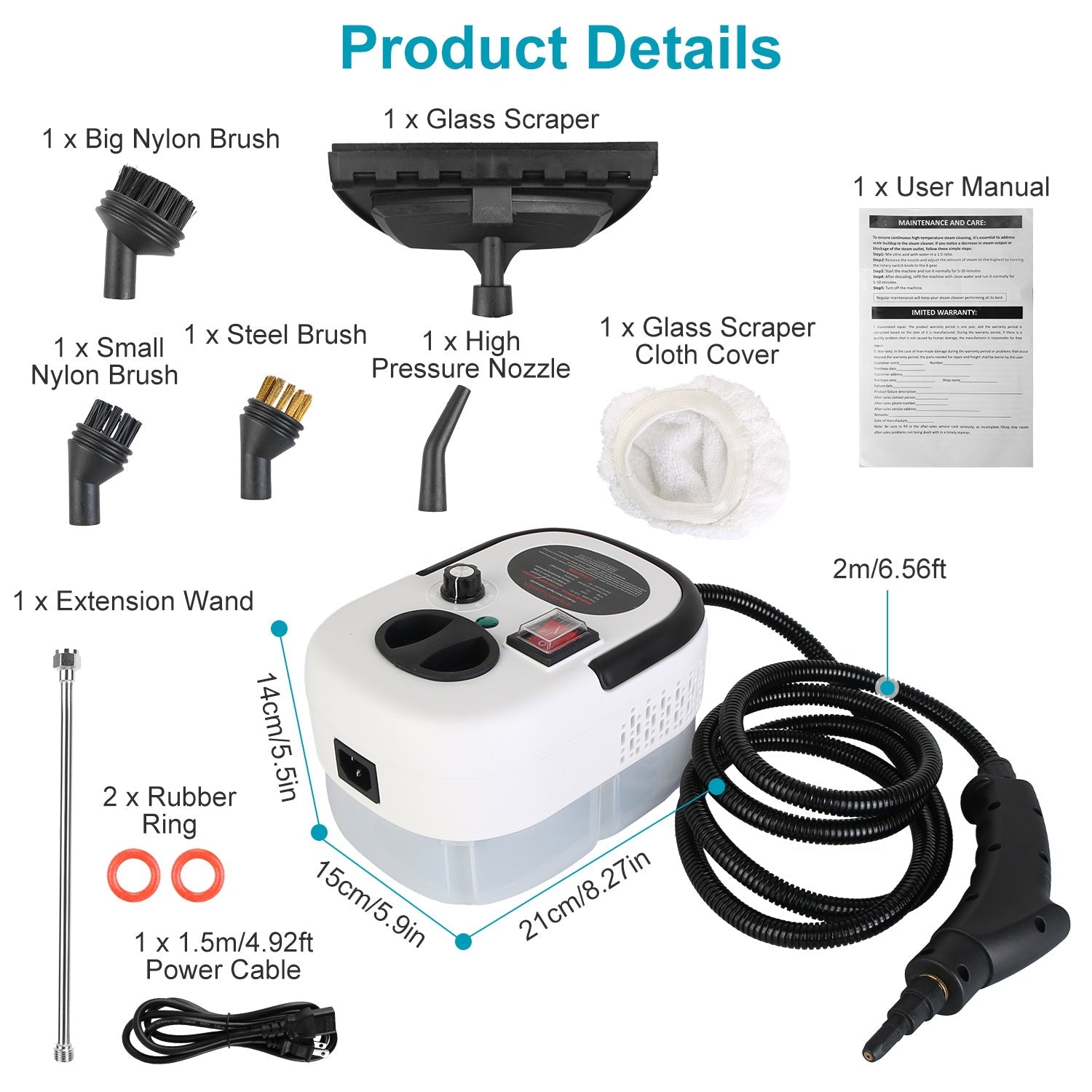 Handheld Steamer Cleaner for Home Cleaning