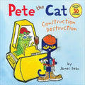Pete the Cat: Construction Destruction: Includes Over 30 Stickers! - Paperback
