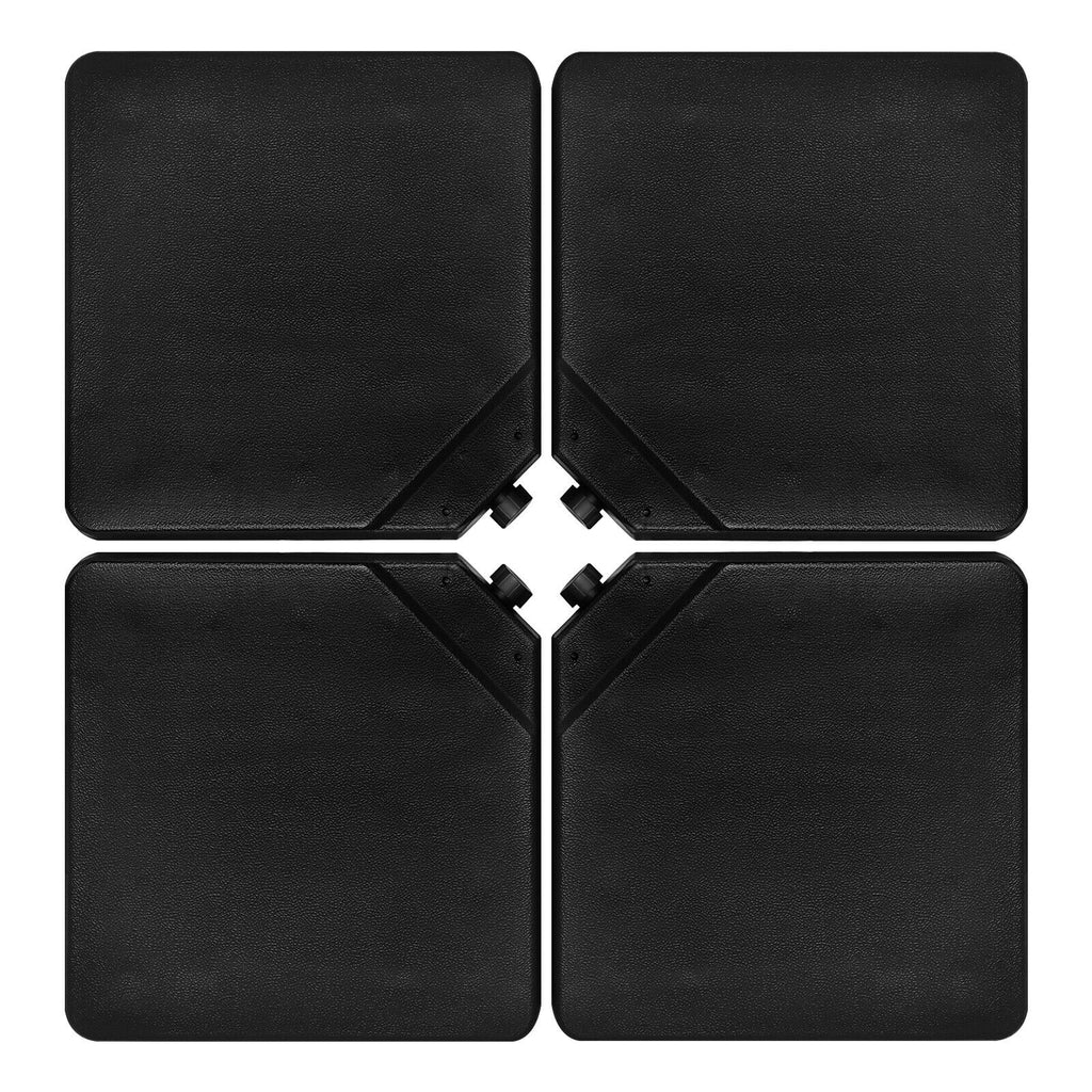 4 Pieces 13L Cantilever Offset Patio Umbrella Base with Easy-Fill Spouts