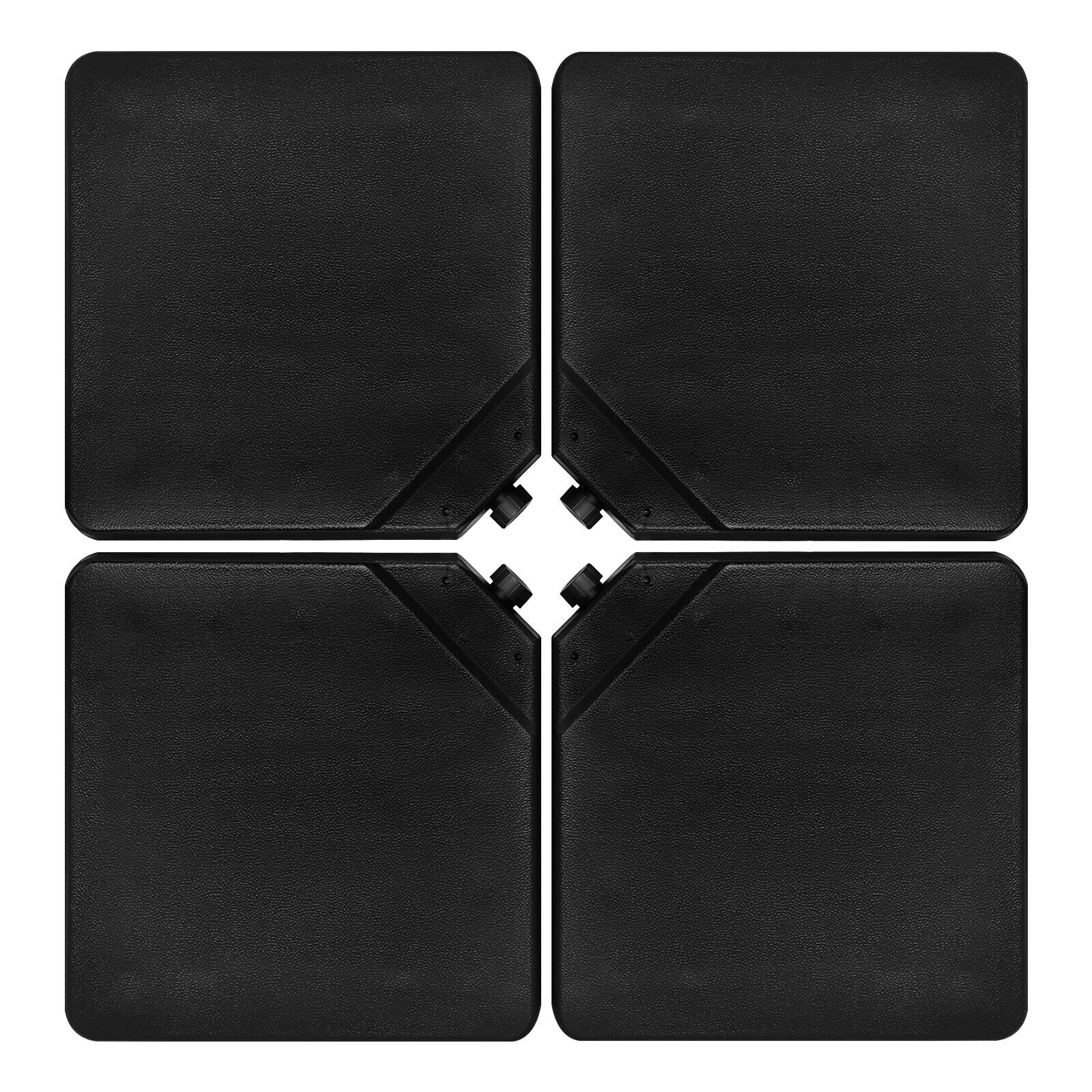 4 Pieces 13L Cantilever Offset Patio Umbrella Base with Easy-Fill Spouts
