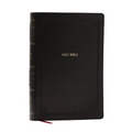 NKJV Giant Print End-Of-Verse Reference Bible, Black Leathersoft, Red Letter, Comfort Print: Holy Bible - Imitation Leather