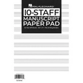 Hal Leonard Manuscript Paper 10-Staff Paper Pad - 64 Tear-Off Sheets, Fits All Ring Binders - Paperback