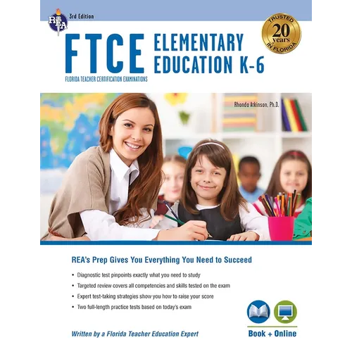 FTCE Elementary Education K-6 Book + Online - Paperback