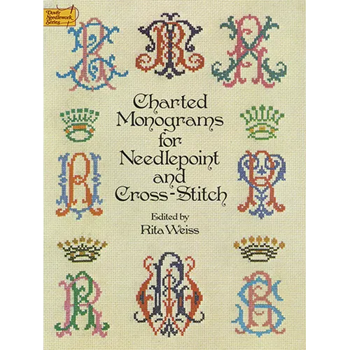 Charted Monograms for Needlepoint and Cross-Stitch - Paperback