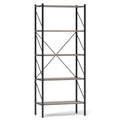 5-Tier Bookshelf with Open Shelves and Heavy Duty Metal Frame