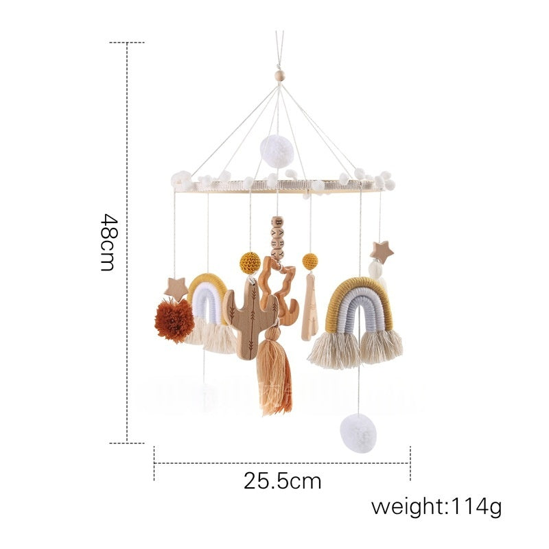 Crib Rattle Three-month-old Newborn Stroller Crib Headboard Rattle