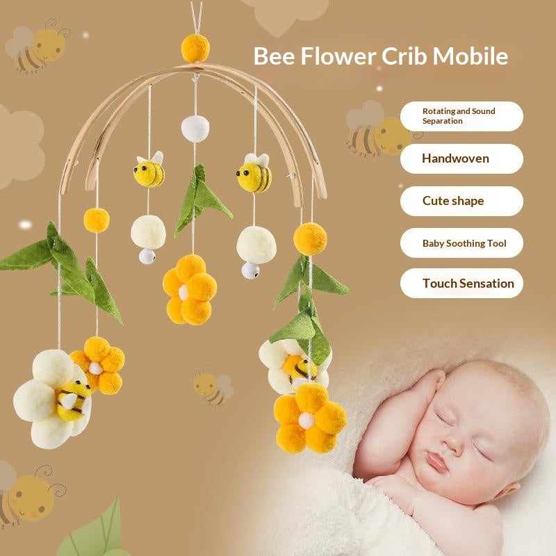 Crib Rattle Three-month-old Newborn Stroller Crib Headboard Rattle