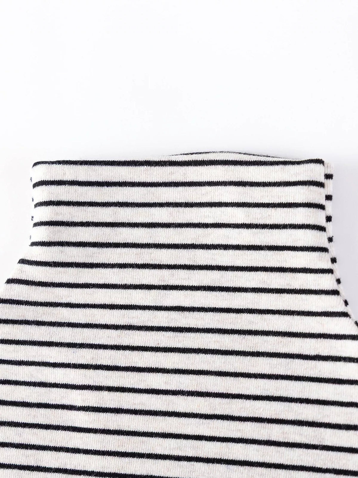 Children's Long-Sleeve Striped Turtleneck T-Shirt