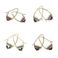 Stone Hoop Earth Collection Earrings