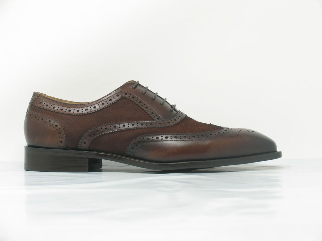 Maurice Wingtip Oxford Calfskin Chestnut