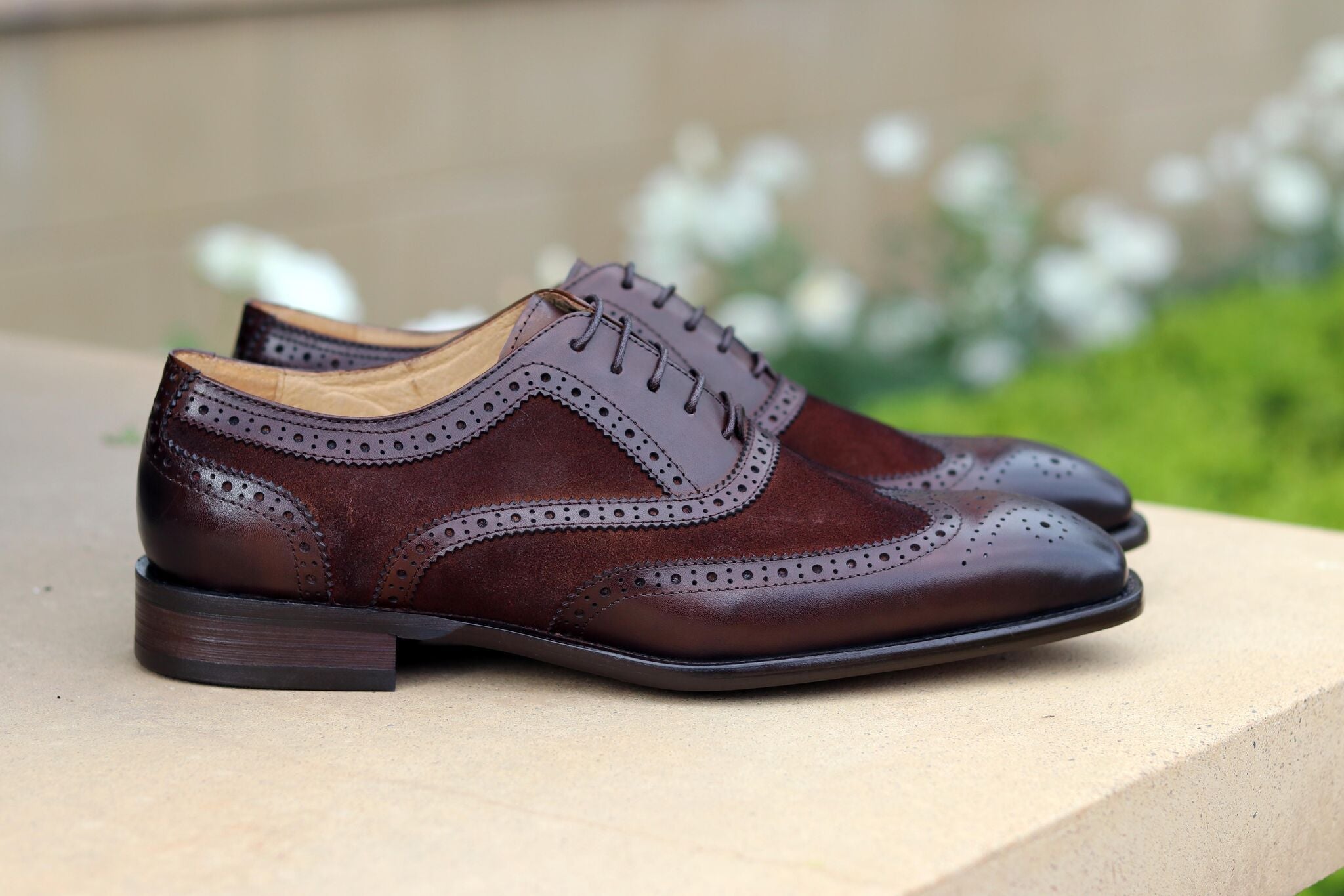 Maurice Wingtip Oxford Calfskin Chestnut