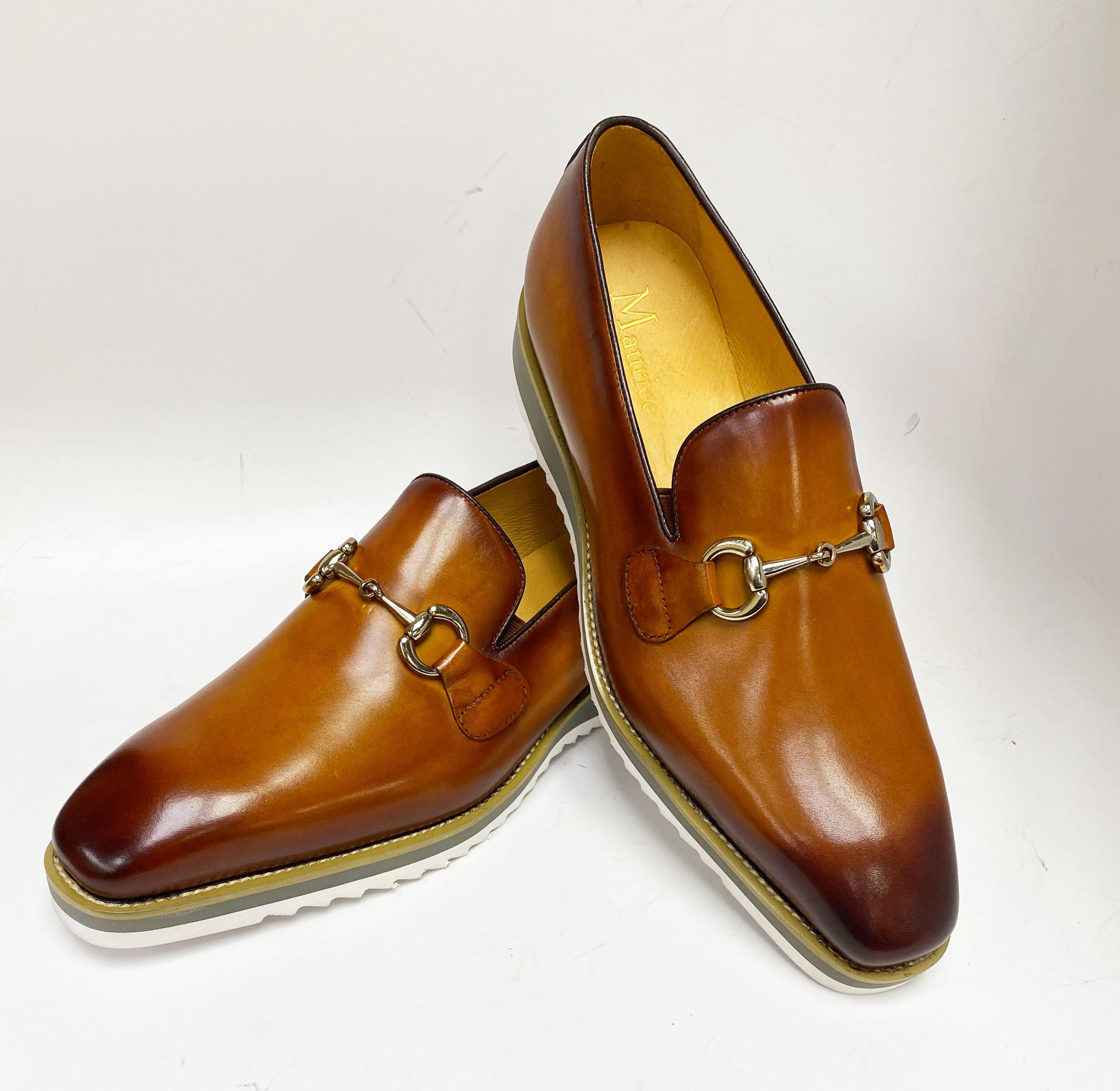 Maurice Horsebit Calfskin Loafer - Cognac