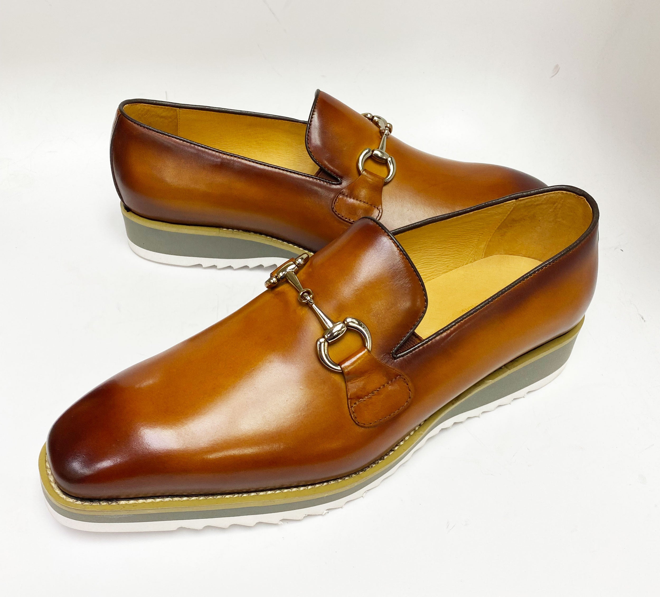 Maurice Horsebit Calfskin Loafer - Cognac