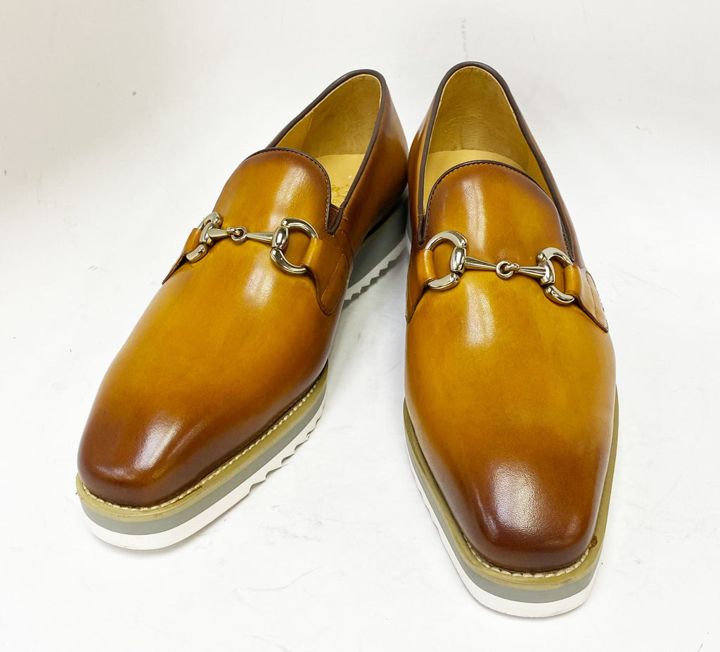 Maurice Horsebit Calfskin Loafer - Cognac