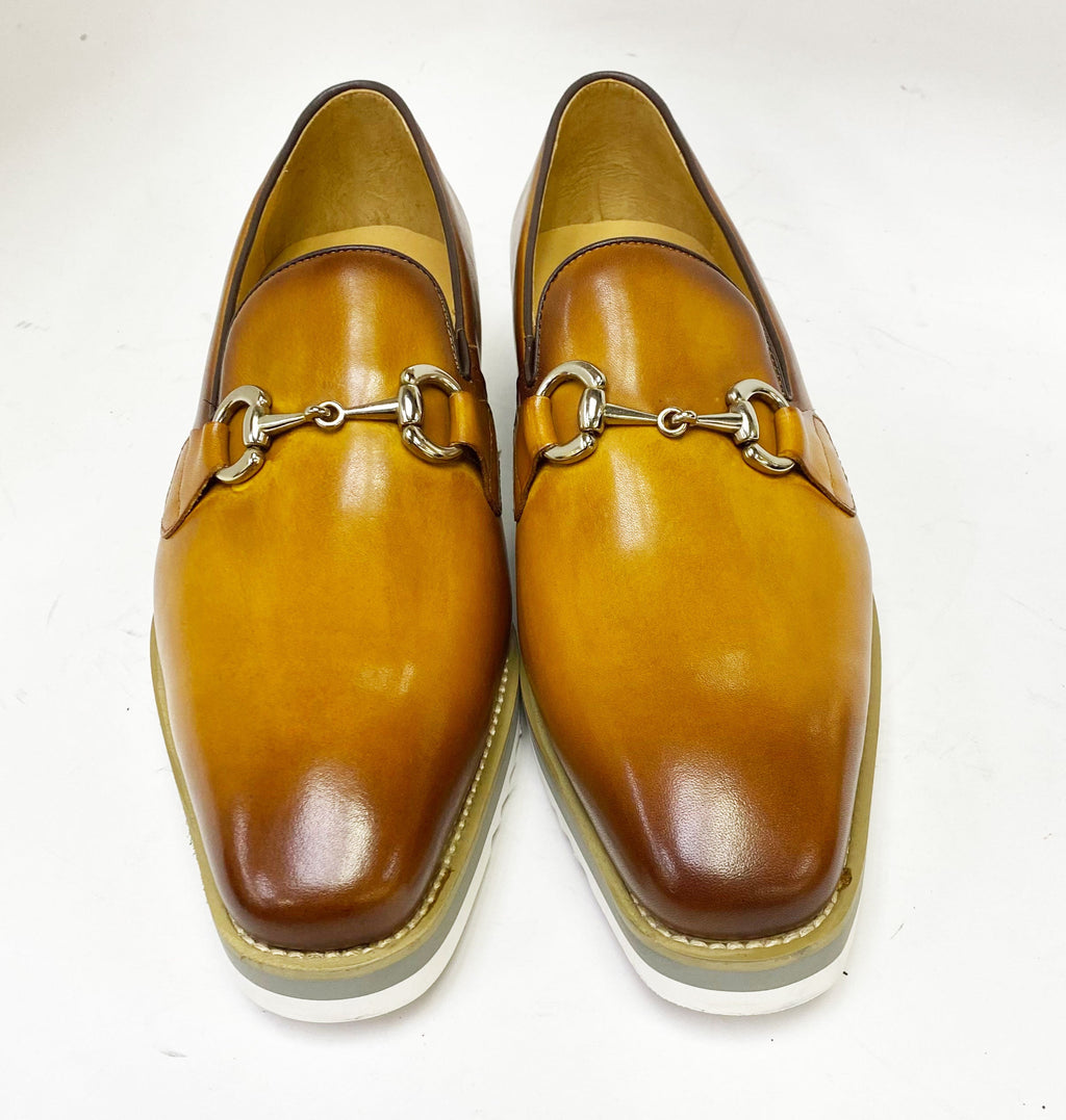 Maurice Horsebit Calfskin Loafer - Cognac