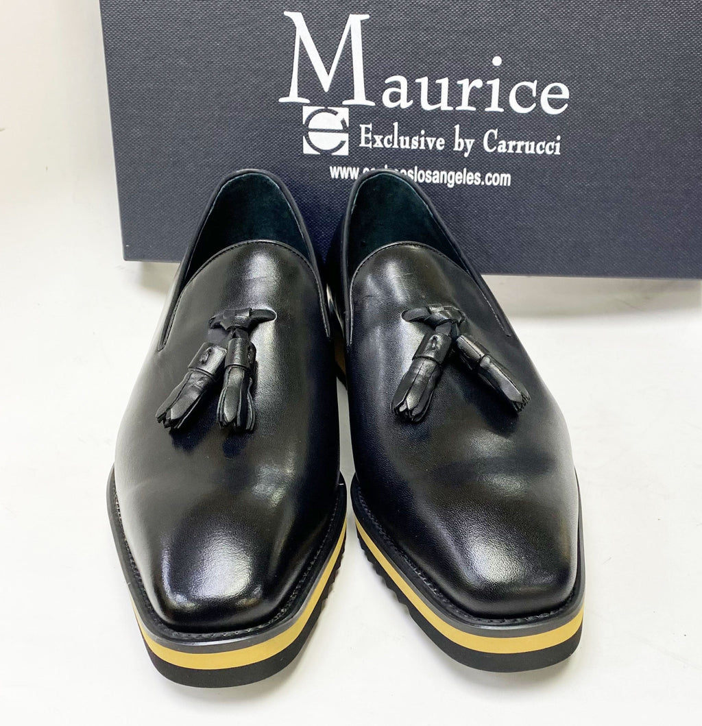 Maurice Calfskin Tasseled Loafer - Black