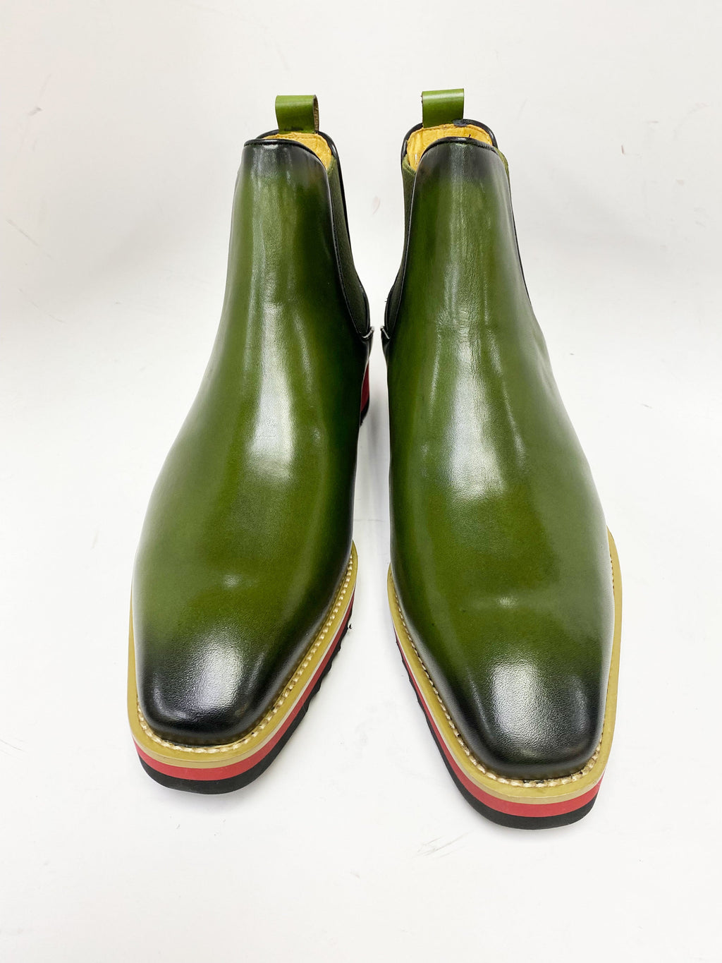 Carrucci Calfskin Boot - Olive
