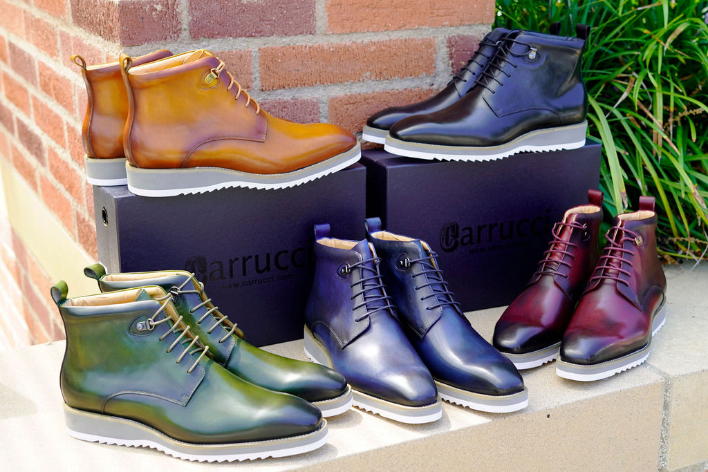 Maurice Burnished Calfskin Boot - Black