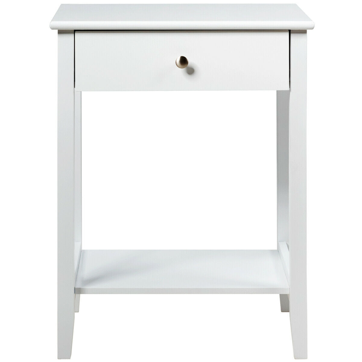 Wooden Nightstand End Table Storage Display
