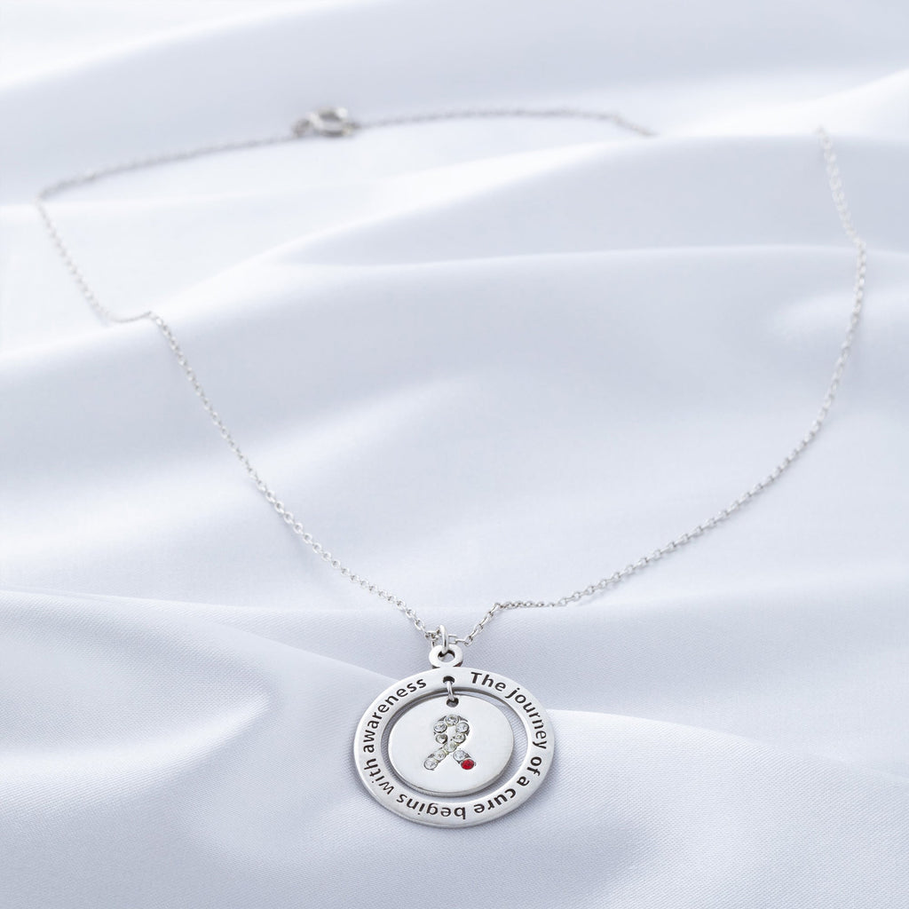 Diabetes Awareness Pewter Necklace