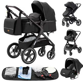 Landscape Stroller With A Reclining Feature And Foldable Design