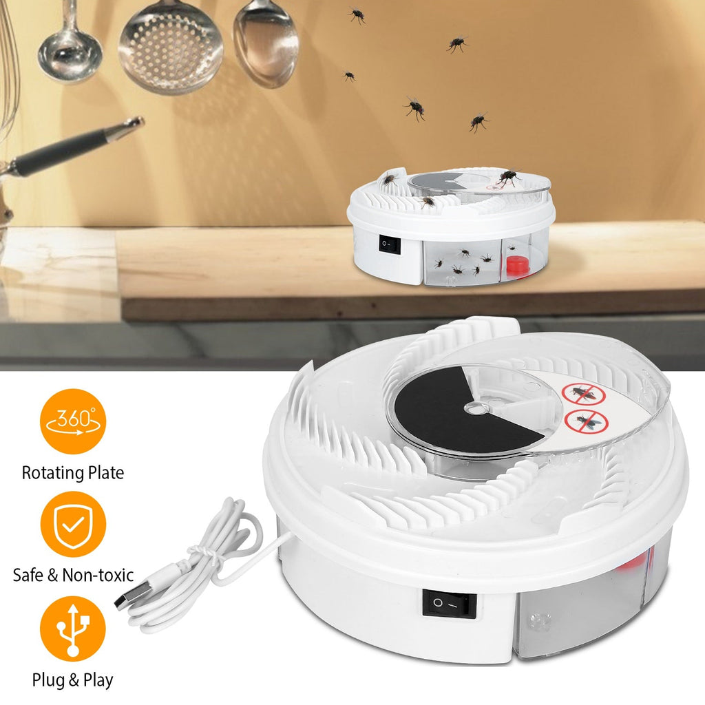 Electric Fly Trap - USB Powered, Rotating Indoor Use