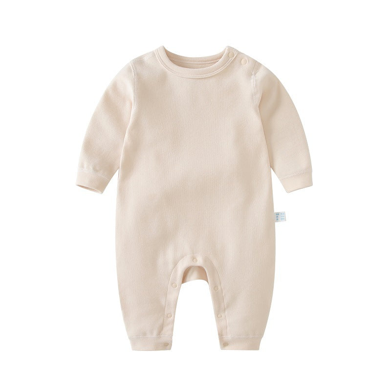 Cotton Baby Boneless Shoulder-Clasp Pajamas