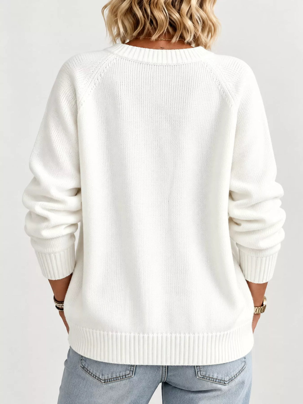 Full Size Button-Down Knit Cardigan Plus Size