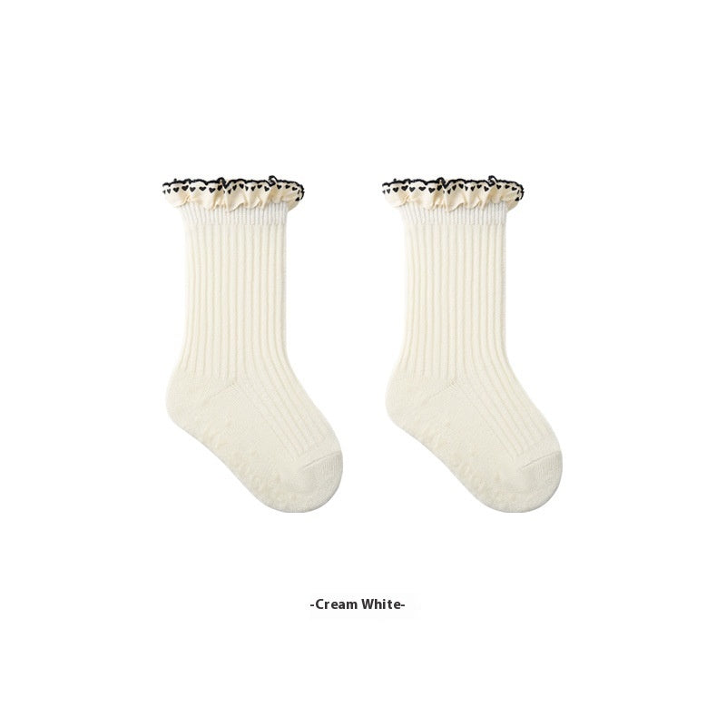 Children Mid Calf Lace Princess Socks