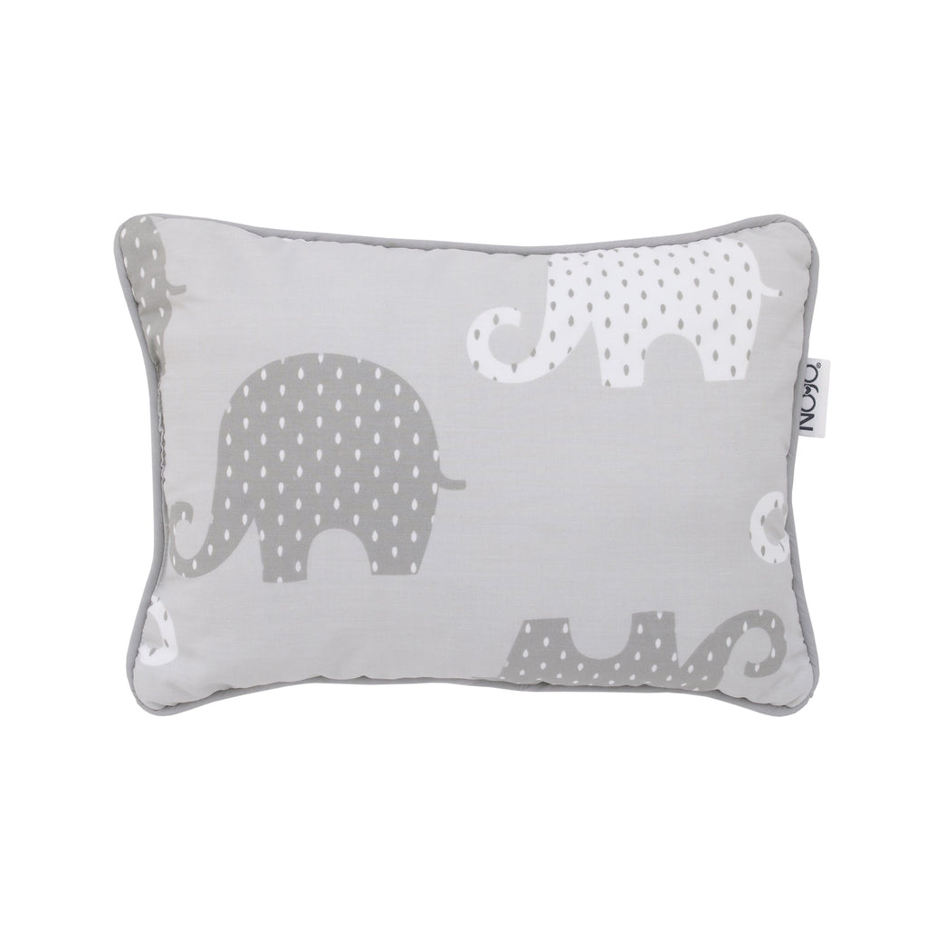 NoJo Dreamer Gray Elephant 8-Piece Nursery Crib Bedding Set