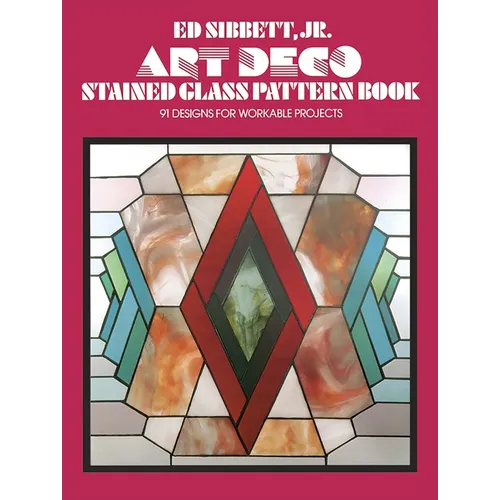 Art Deco Stained Glass Pattern Book - Paperback