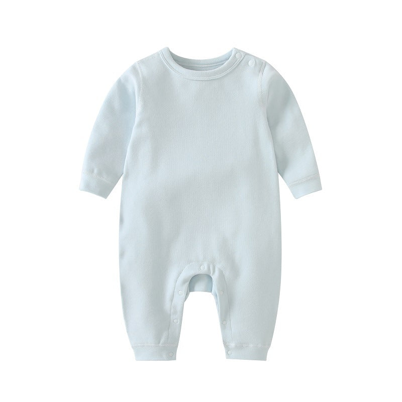 Cotton Baby Boneless Shoulder-Clasp Pajamas