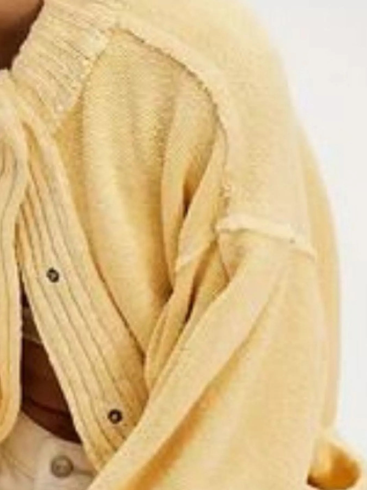 Snap Down Dropped Shoulder Cardigan