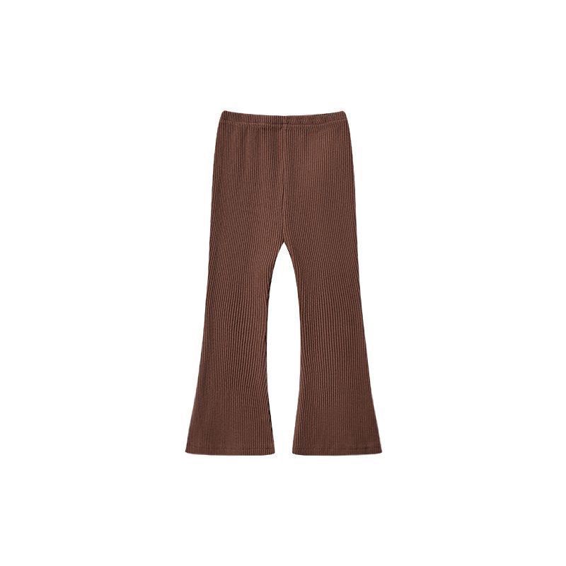 Versatile Casual And Stylish Solid-color Leggings For Little Girls