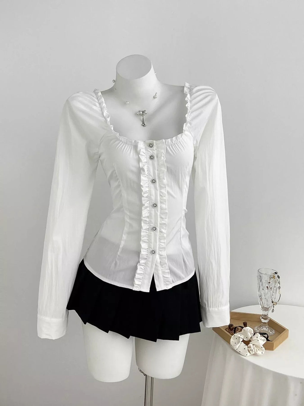 Frill Button Up Shirt