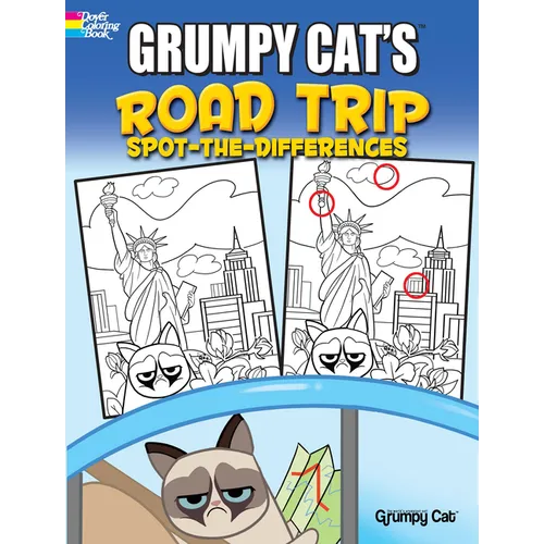 Grumpy Cat's Road Trip Spot-The-Differences - Paperback