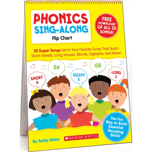 Phonics Sing-Along Flip Chart & CD [With CD (Audio)] - Spiral