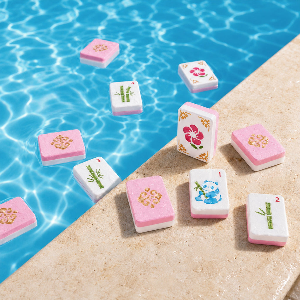 160PCS Floating Mahjong Tile Set Classic Style With 3 Dice
