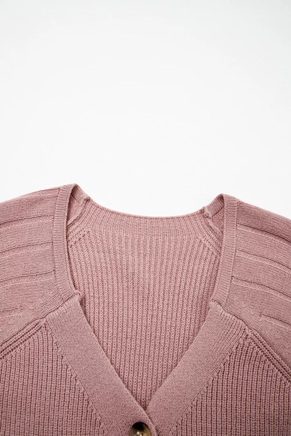 V-Neck Button-Down Cardigan