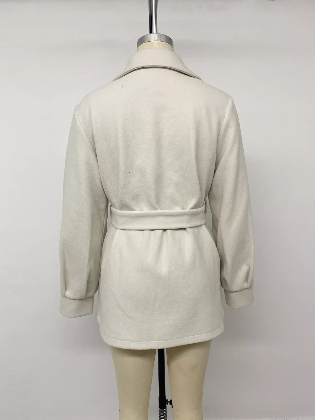 Lapel Collar Button Up Outerwear