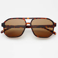 FREYRS - Billie Sunglasses - Dark Tortoise / Solid Brown