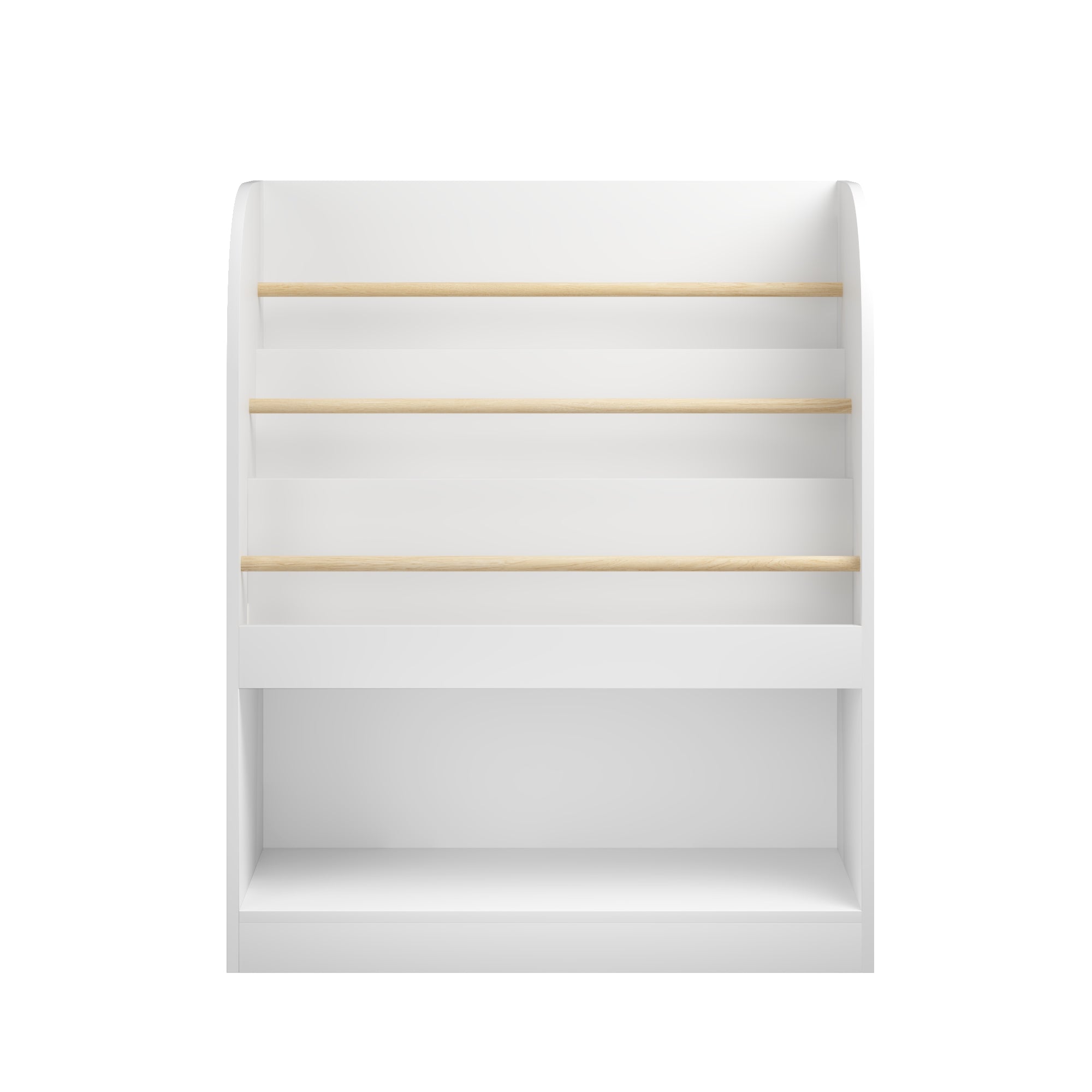 Kids Bookshelf with 3-Tier Front-Facing Display & Toy Storage