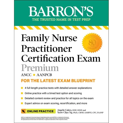Family Nurse Practitioner Certification Exam Premium: 4 Practice Tests + Comprehensive Review + Online Practice - Paperback