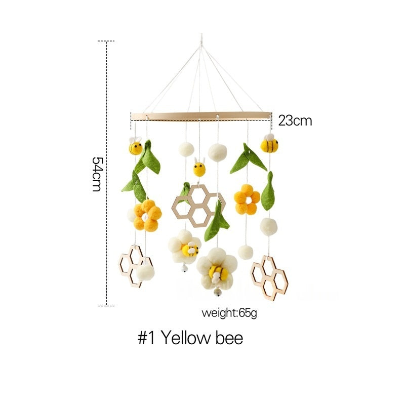 Crib Rattle Three-month-old Newborn Stroller Crib Headboard Rattle