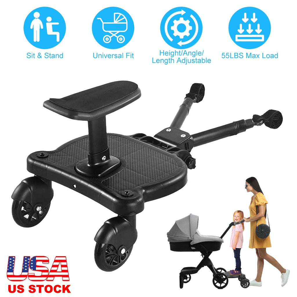 2 In 1 Universal Stroller Board Sit & Stand for 3-7 Years