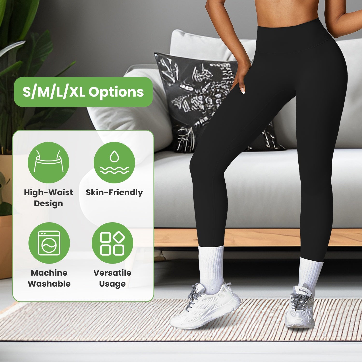 Women's High Waist Leggings with Tummy Control