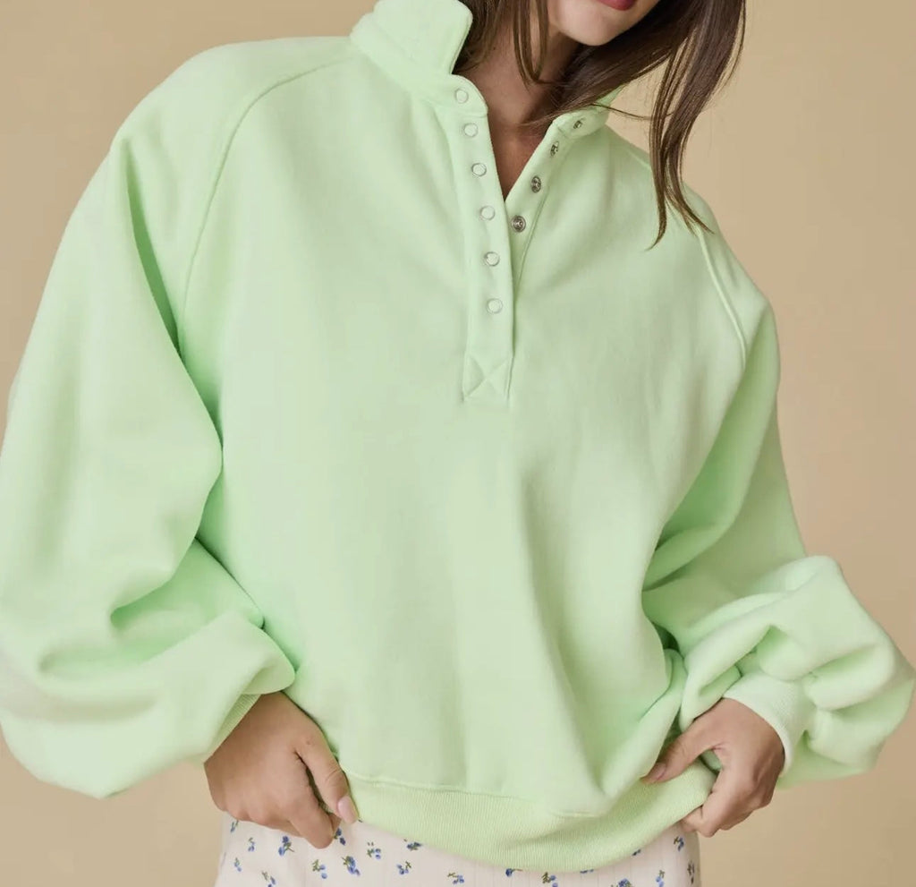 The Piper Sweatshirt in Apple Green