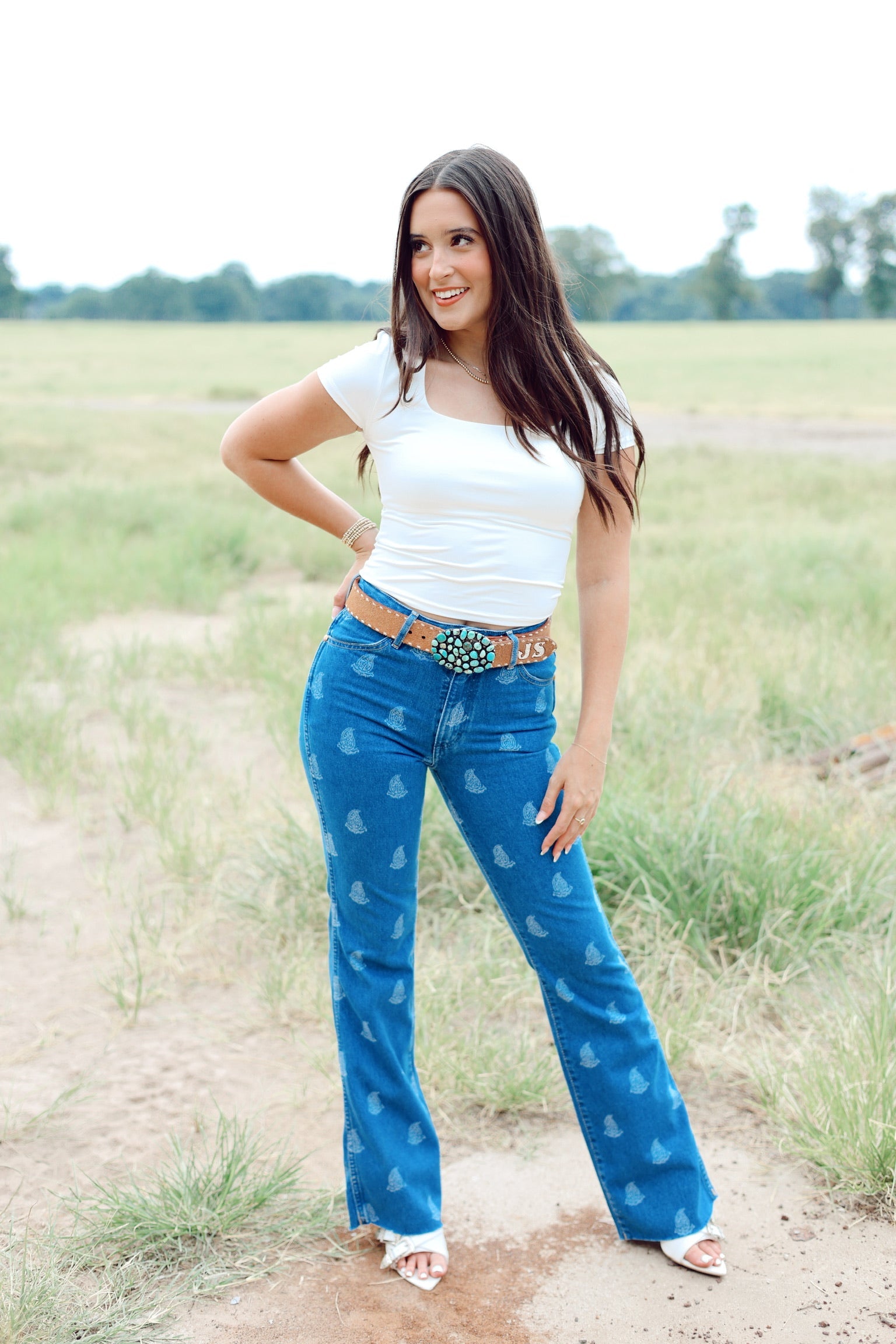 The Wrangler Westward Paisley Bootcut Jeans